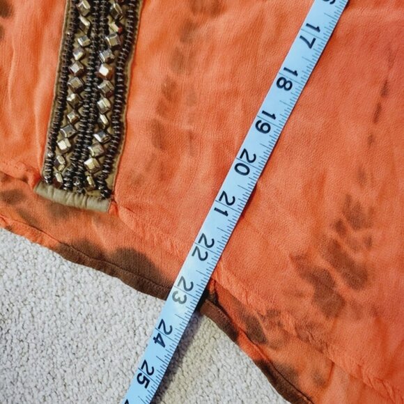 Michael Kors Vintage Y2K Fairy Beaded Boho Avant-garde Fairy Whimsical Top M - Picture 5 of 9